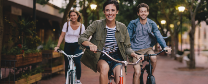 ir en bicicleta